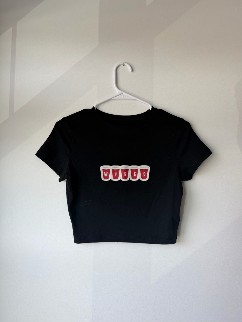 wild fable UW - Madison Black Graphic Crop Tee
